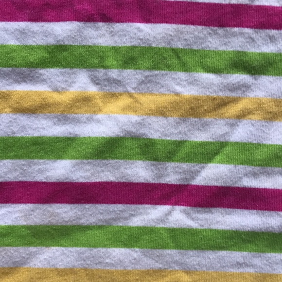 Garanimals Yellow Pink Green Striped Matching Set Shorts & Tank Top - Picture 4 of 4